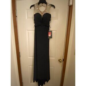 (NWT)  Alyce Paris 2-Piece Beaded Prom Dress! Size 00. Charcoal/Black